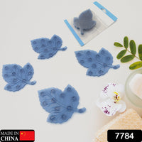 Mini Pvc Anti-Slip Bat Mat Non Slip Baby Bath Mats, Mini Child Safety Anti Slip Shower Mats Star,& Leaf Shaped for Kids (4 pc Set)