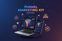 generate seo ranking engaging product image for Discover Funnel Marketing Kit, a top-selling digital product for entrepreneurs & learners. Immediate access, trending resources, best rate, and high-demand for 2025. Boost your skills or business with premium quality!