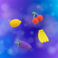 4557 Mini Cute Vegetables and Fruits Erasers or Pencil Rubbers for Kids, 1 Set Fancy & Stylish Colorful Erasers for Children, Eraser Set for Return Gift, Birthday Party, School Prize, 3D Erasers (4 pc Set)