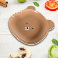 8186 Durable Food Serving Plate, Bear Shaped Plate Cartoon Snack Plates For Serving Fruits & Desserts (1 Pc)