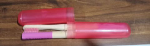 13016 Bamboo Wooden Toothbrush Soft Bristles Toothbrush Wooden Child Bamboo Toothbrush Biodegradable Manual Toothbrush for Adult, Kids (2 Pc With Cover)