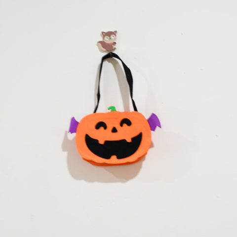 6929 Halloween Pumpkin Bags Non- Woven Candy Bags Trick or Treat Bags Portable Tote Bag Cartoon Goodie Handbag for Halloween Party Favors, Kids Gift Bag
