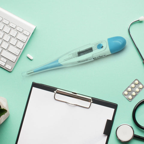 0372a Thermometer for Adults, Child With LCD Backlight Display & Thermometer Cover Thermometer for Fever