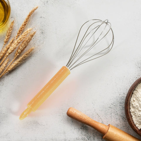 8158 Manual Whisk Mixer Stainless Steel Whisk, Cream Whisk, Flour Mixer, Rotary Egg Mixer, Kitchen Baking Tool (16 Cm)