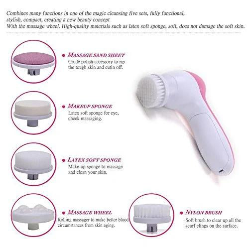 340 -5-in-1 Smoothing Body & Facial Massager (Pink) bhavnagar mall