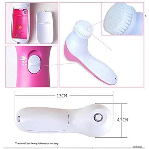 340 -5-in-1 Smoothing Body & Facial Massager (Pink) bhavnagar mall