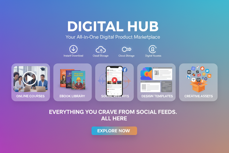 engage people by showing that i have all digital products they see on web ads in insta , fb etc including all reel bundles cources ,etc