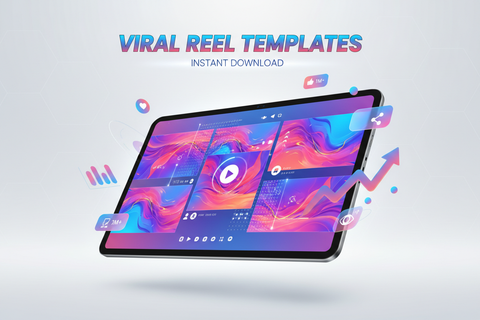 generate seo ranking engaging product image for Discover Viral Reel Templates, a top-selling digital product for entrepreneurs &amp; learners. Immediate access, trending resources, best rate, and high-demand for 2025. Boost your skills or business with premium quality!